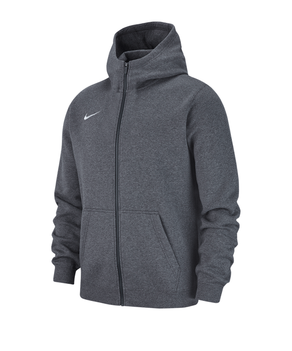 Nike Club 19 Fleece Kapuzenjacke Kids Grau F071 - grau