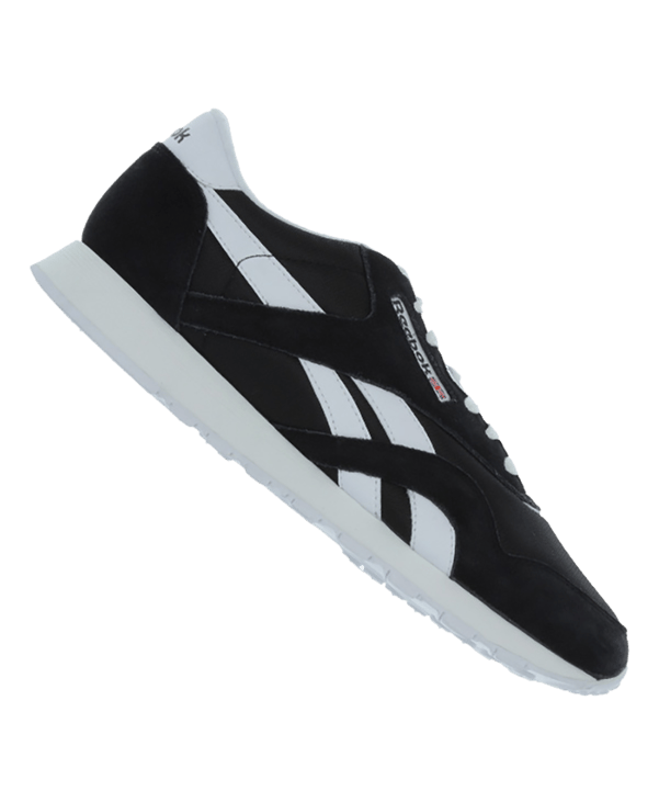Reebok Classic Nylon Sneaker Schwarz Weiss - schwarz