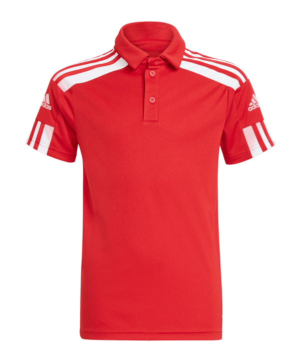adidas Squadra 21 Poloshirt Kids Rot Weiss - rot