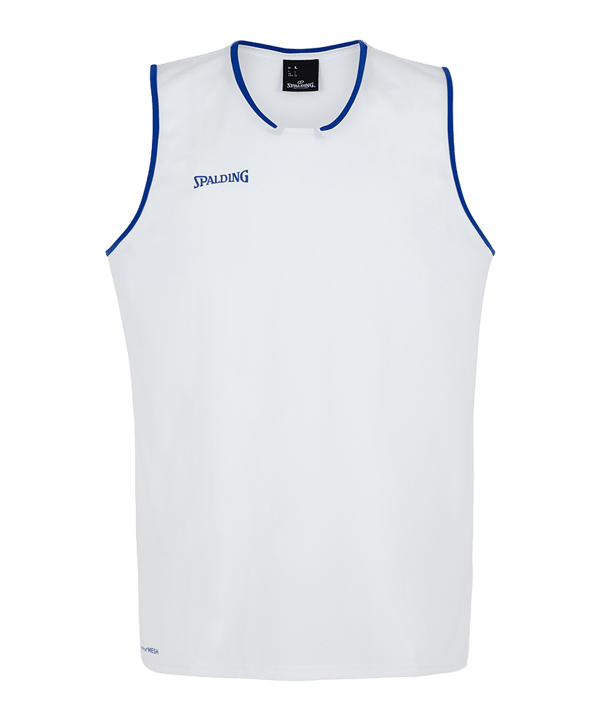 Spalding Move Tank Top Weiss Blau F04 - weiss