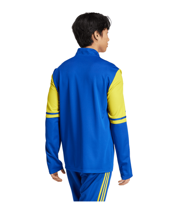 adidas Squadra 25 HalfZip Sweatshirt Blau Gelb - blau