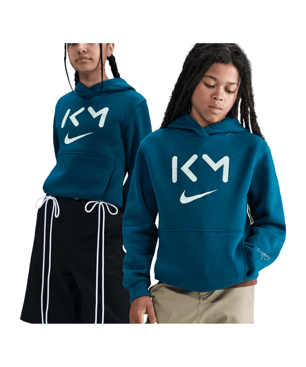 Nike Kylian Mbappe Club Hoody Kids Grün F301 - gruen