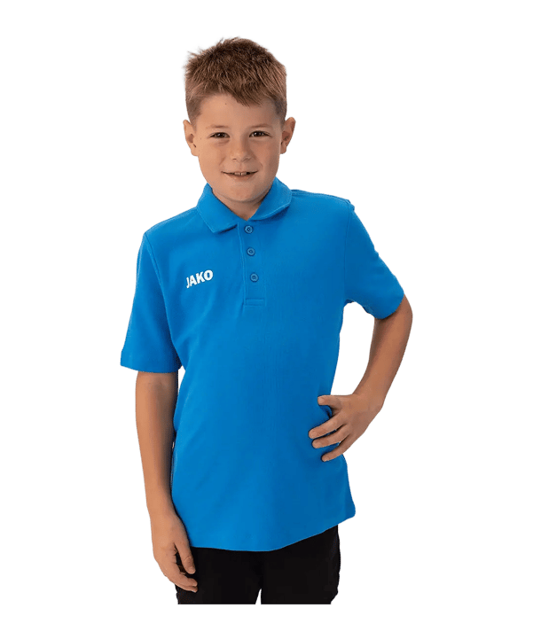 JAKO Base Polo Bambini Blu C089 - blu