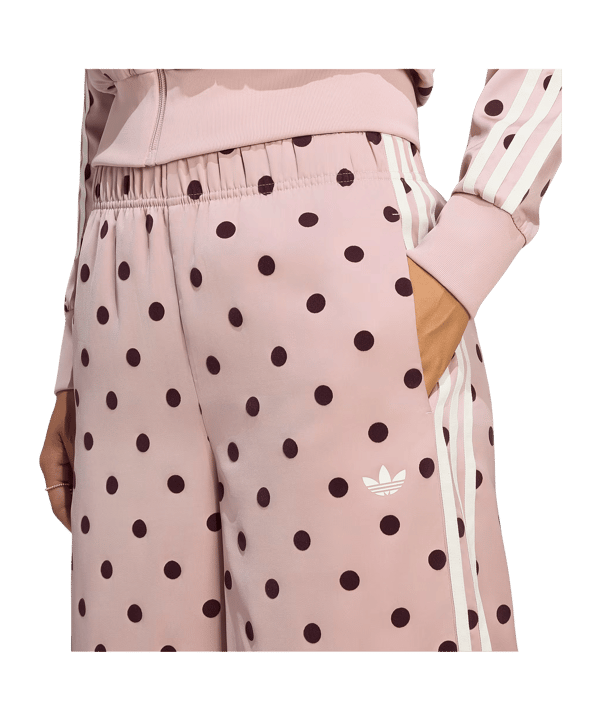 adidas Originals Satin Polka Dots Wide Leg Manguera Donna Viola - lilla