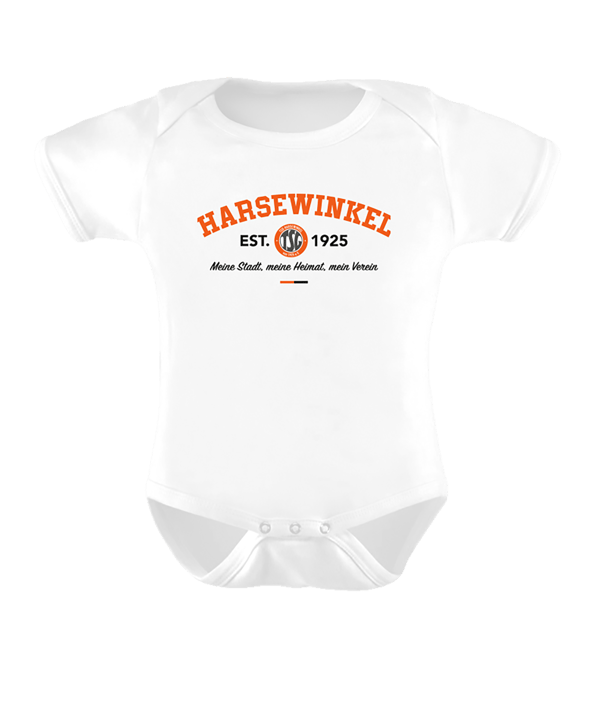 TSG Harsewinkel Babystrampler Heimatverein Weiss - weiss