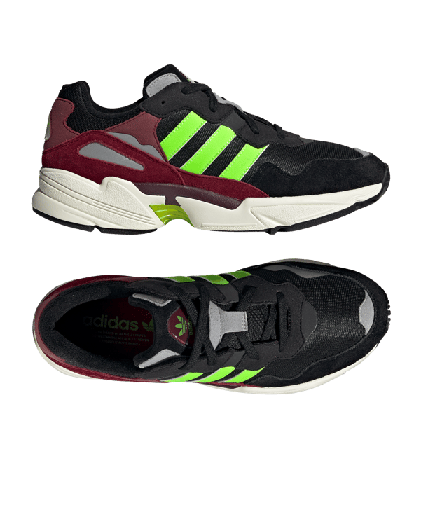 adidas Originals Yung-96 Sneaker Schwarz Rot - schwarz