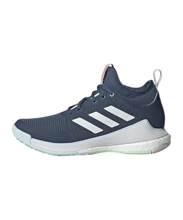 adidas Crazyflight Mid Damen Blau Weiss - blau