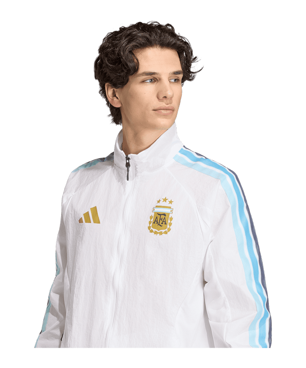adidas AFA Argentina Anthem Giacca Bianco - bianco