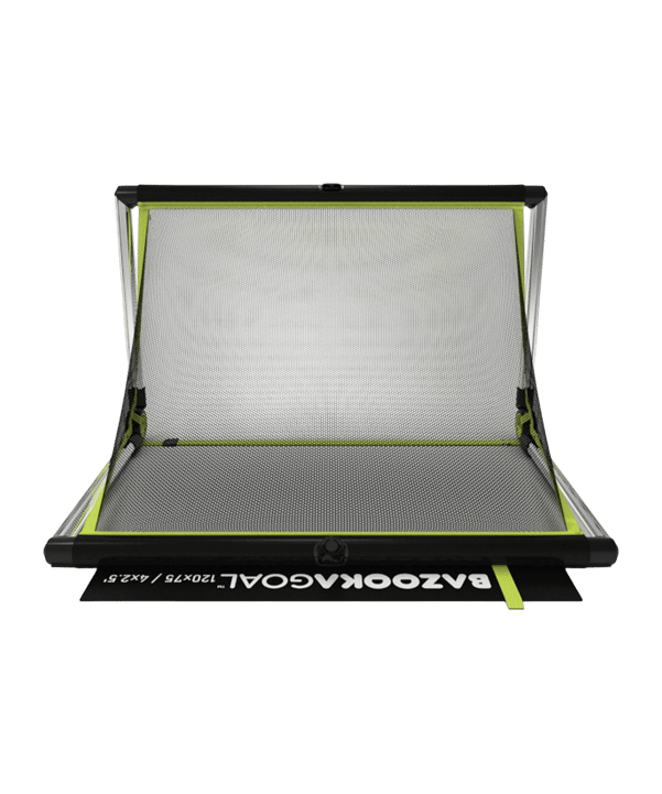 Bazookagoal ALUMINIUM Teleskoptor | 120x75 cm Silber Weiss - schwarz