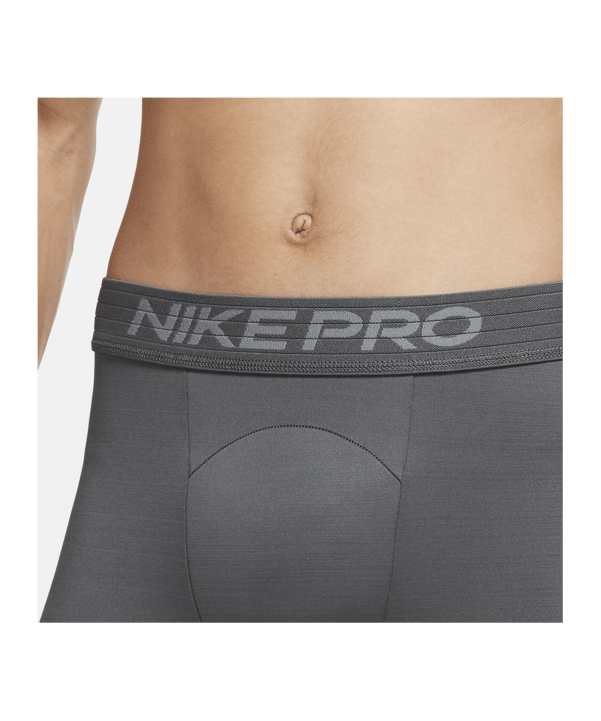 Nike Pro Warm Tight Tall Grau Schwarz F068 - grau