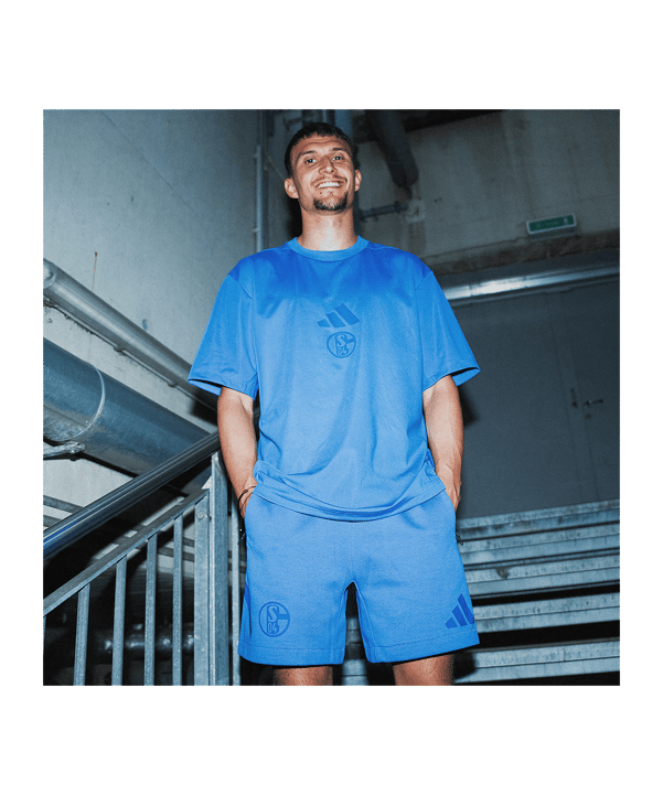 adidas FC Schalke 04 Z.N.E T-Shirt Blau