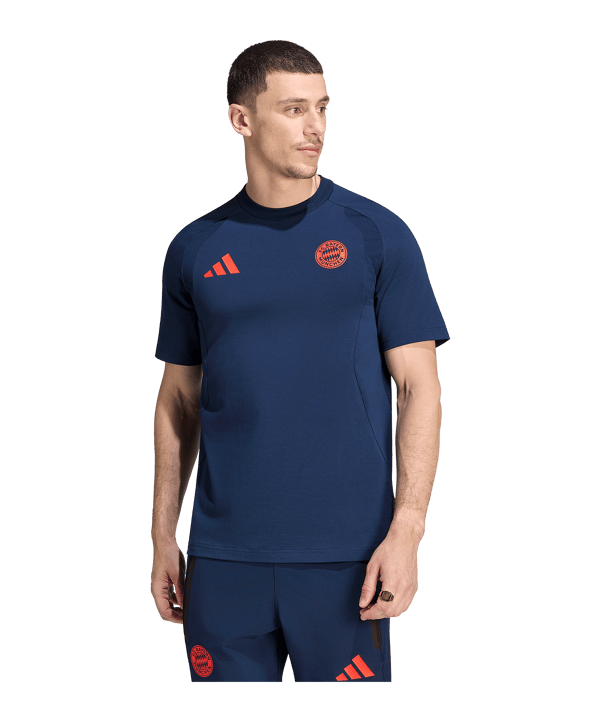 adidas FC Bayern München Tiro Travel T-shirt Blu - blu