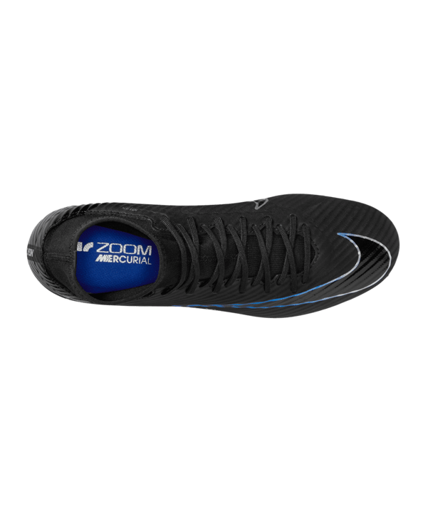 Nike Air Zoom Mercurial Superfly IX Academy SG-Pro AC Shadow Schwarz Silber Blau F040 - schwarz