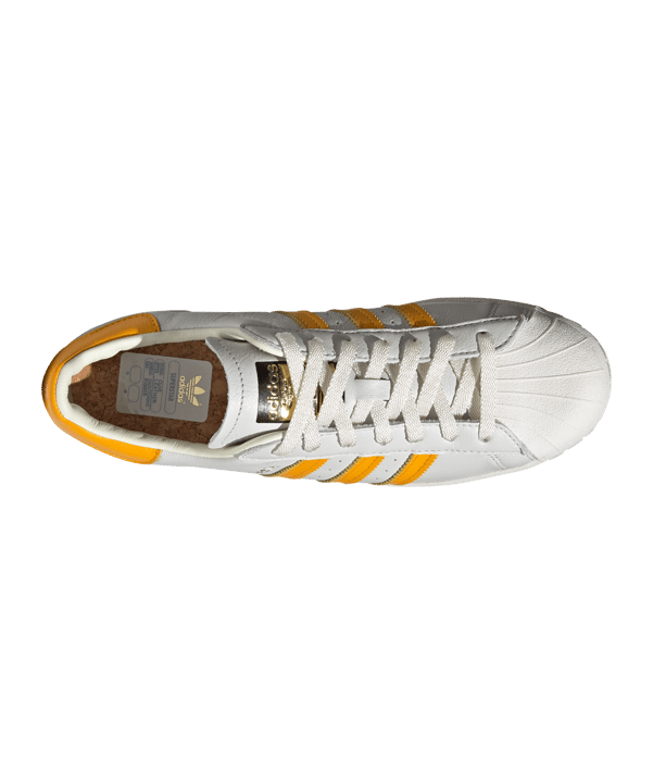 adidas Originals Superstar Weiss Gold - weiss