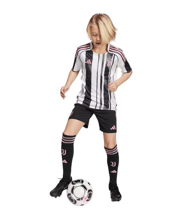 adidas Juventus Turin Short Home 2025/2026 Kids Schwarz - schwarz
