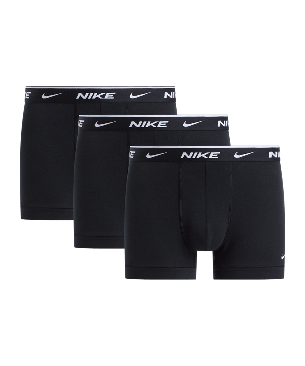 Nike Essential Cotton Stretch Trunk 3 Boxershort Schwarz F001 - schwarz