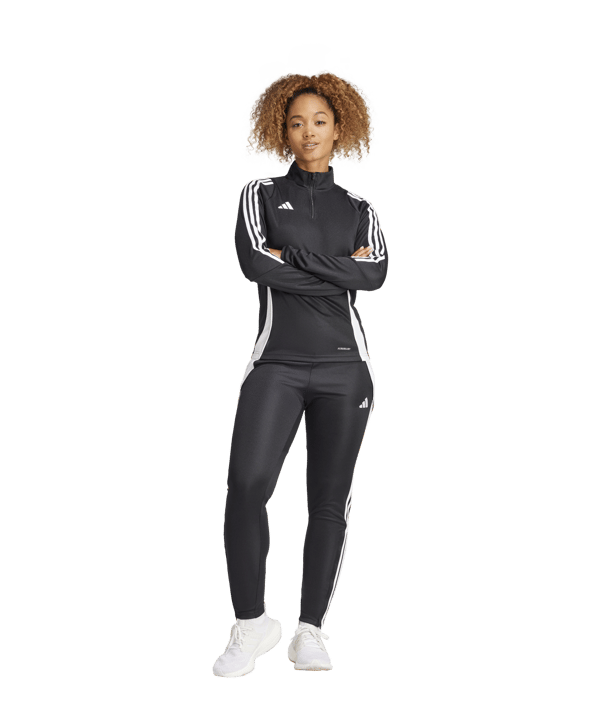 adidas Tiro 24 Trainingstop Damen Schwarz Weiss - schwarz