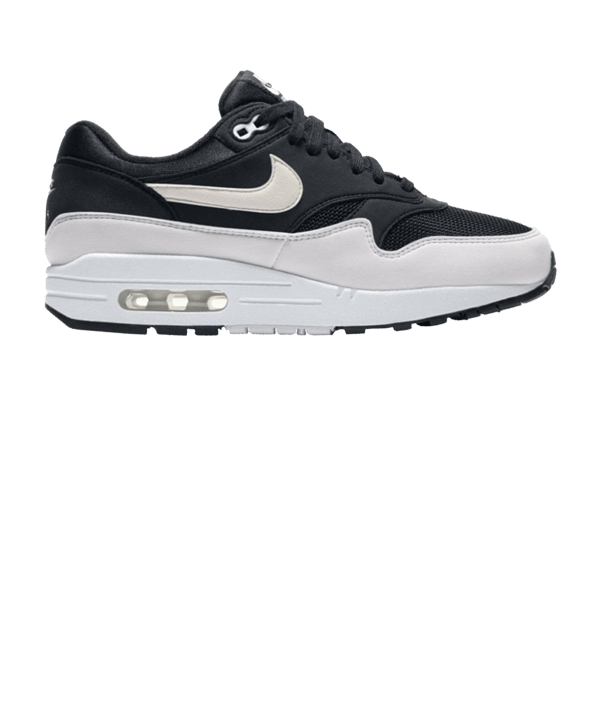 Nike Air Max 1 Sneaker Damen Schwarz Weiss F034 - schwarz