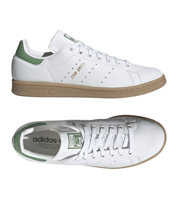 adidas Originals Stan Smith Weiss Blau Braun - weiss