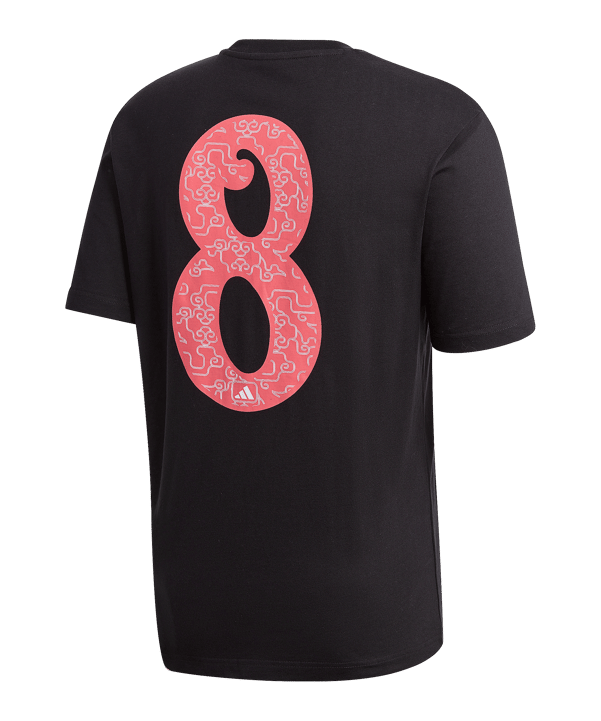 adidas Athletics Lucky 8 Graphic T-Shirt Schwarz - schwarz