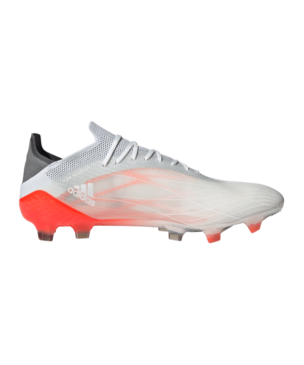 adidas X SPEEDFLOW.1 FG White Spark Weiss Grau Rot - weiss