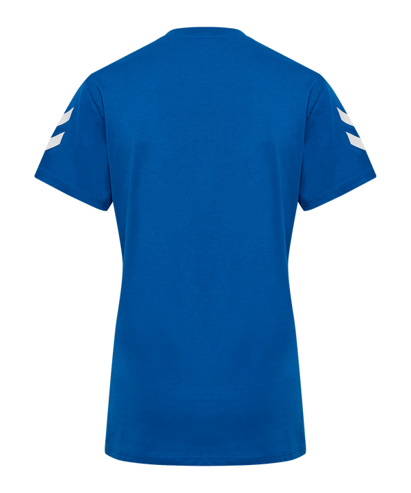Hummel Go 2.0 Chevron T-Shirt Damen Blau F7045 - blau