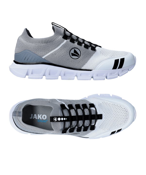 JAKO Premium Knit Sneaker Grau Weiss F724 - grau