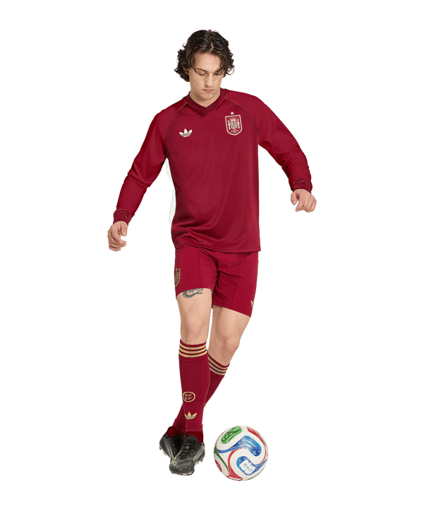 adidas FEF Spanje Prematch Sweatshirt WK 2026 Rood - rood