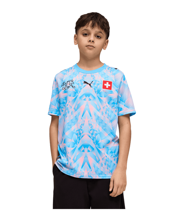 PUMA SFV Schweiz Replica Torwarttrikot Home WM 2026 Kids Blau F86 - blau