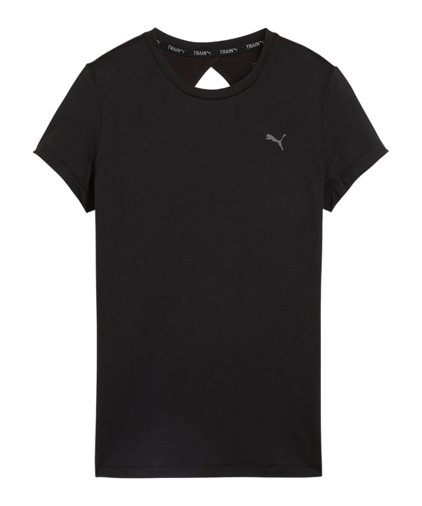PUMA Studio Sheer Fashion T-Shirt Damen Schwarz F01 - schwarz