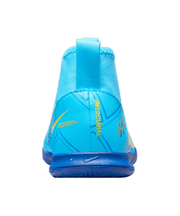 Nike Jr Air Zoom Mercurial Superfly IX Academy IC Halle Mbappe Signature Kids Blau F400 - blau