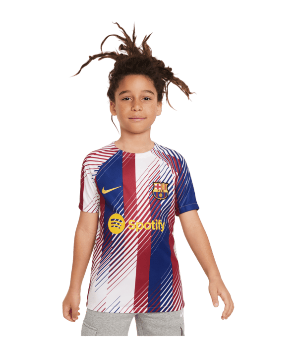 Nike FC Barcelona Trainingsshirt Kids Weiss F101 - weiss