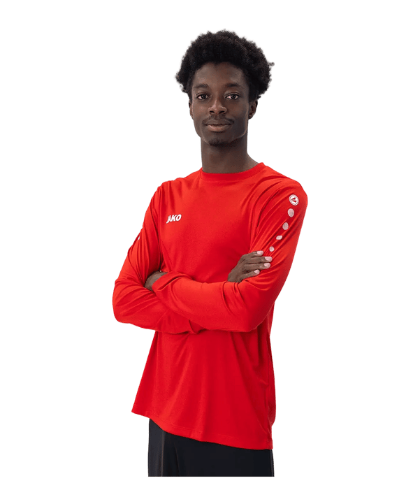 JAKO Team Maillot à manches longues Rouge C01 - rouge