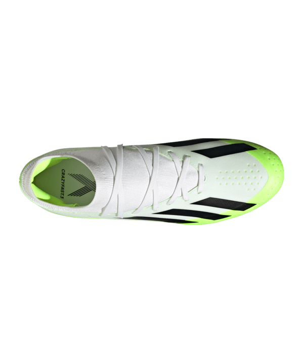 adidas X Crazyfast.3 FG Crazyrush Weiss Schwarz Gelb - weiss