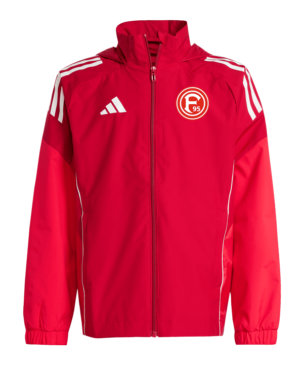 adidas Fortuna Düsseldorf Trainingsjacke Kids Rot - rot