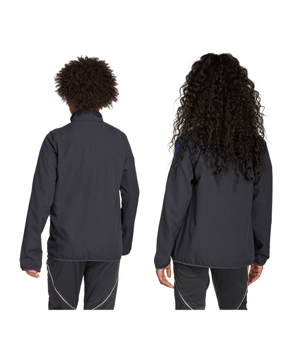 adidas Olympique Lyon Präsentationsjacke Kids Grau - grau