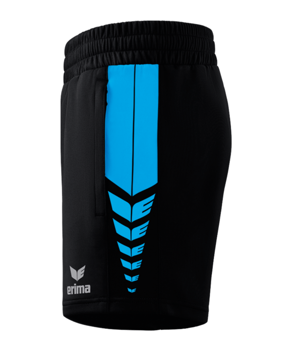 Erima Six Wings Worker Short Damen Schwarz Blau - schwarz