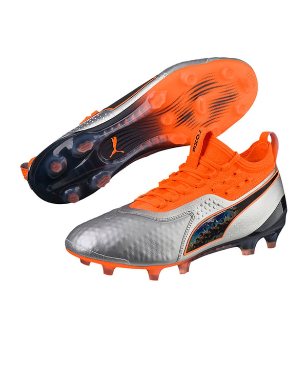 PUMA ONE 1 Leder FG/AG Silber F01 - silber