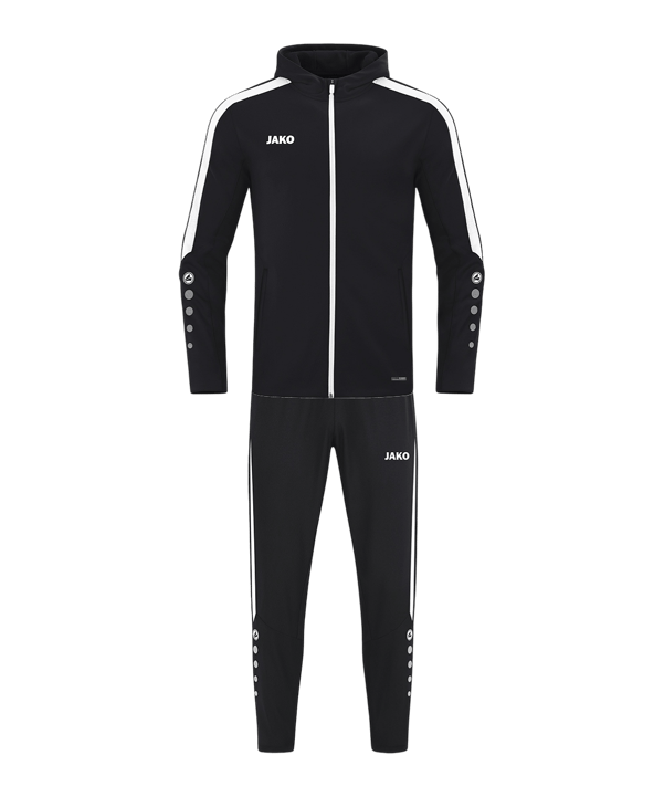 JAKO Power Präsentationsanzug Kids Schwarz F800 - schwarz