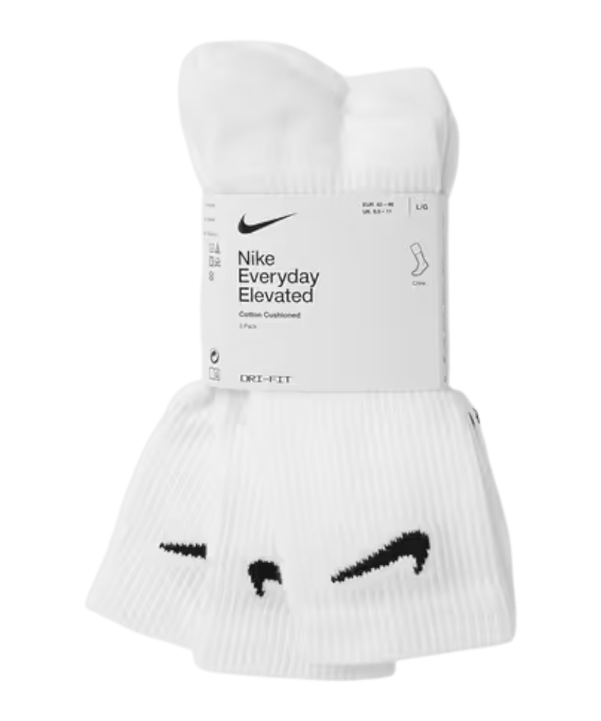 Nike Everyday Elevated Crew 3er Pack Chaussettes Multicolore C901 - multicolore