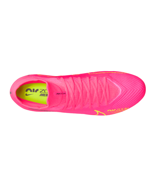 Nike Air Zoom Mercurial Superfly IX Pro FG Luminous Pink Gelb F605 - rosa