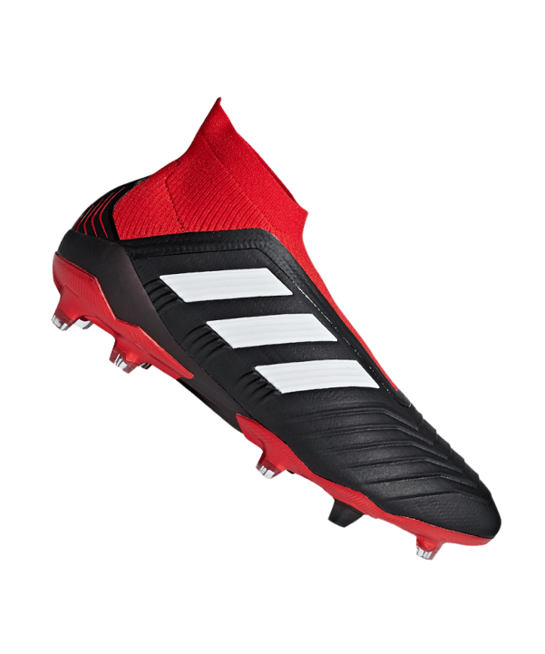 adidas Predator 18+ FG Schwarz Rot - schwarz