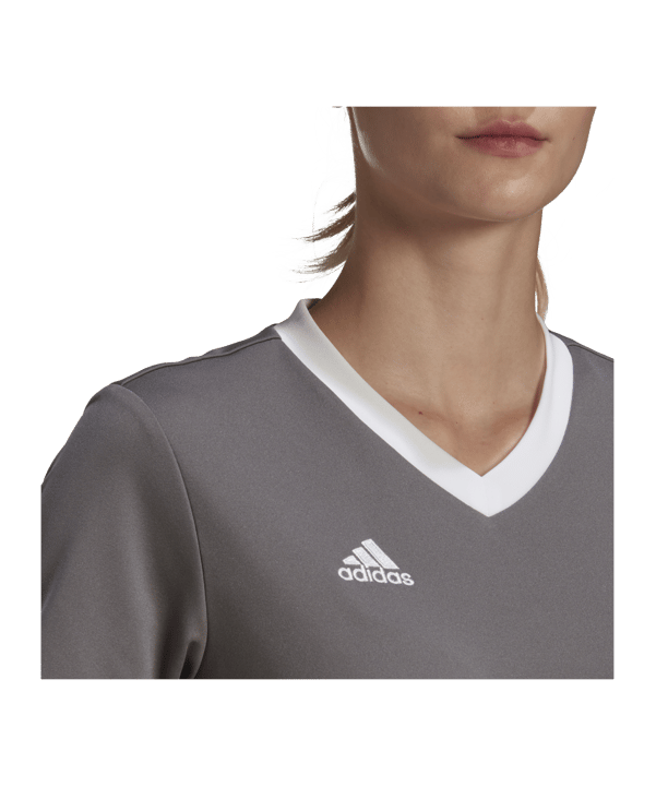 adidas Entrada 22 Trikot Damen Grau Weiss - grau