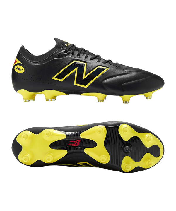 New Balance 442 Elite Knit v3 FG Live Wire Schwarz - schwarz