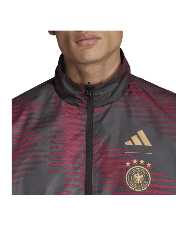 adidas DFB Deutschland DFB Germany Anthem Trainingsjacke Schwarz - schwarz