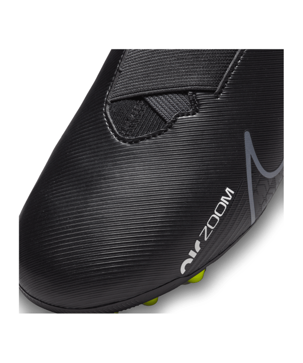 Nike Jr Air Zoom Mercurial Vapor XV Shadow Academy AG Kids Schwarz Grau F001 - schwarz