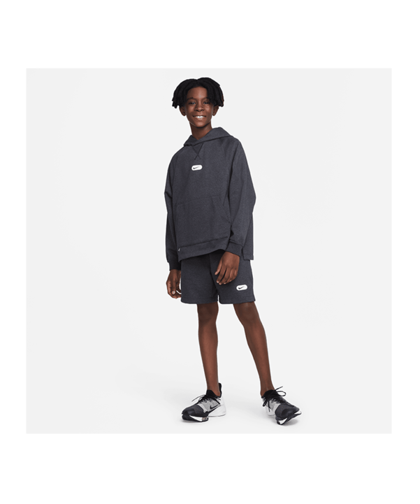 Nike Fleece Trainingsshort Kids Schwarz F010 - schwarz