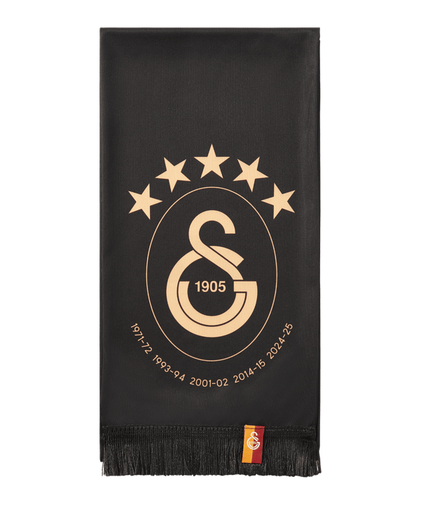 Galatasaray Istanbul Galatasaray Istanbul 5 Stars Schal Schwarz - schwarz