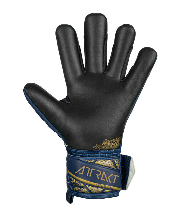Reusch Attrakt Freegel Silver TW-Handschuhe Night Spark 2024 Kids Blau Gold Schwarz F4411 - blau