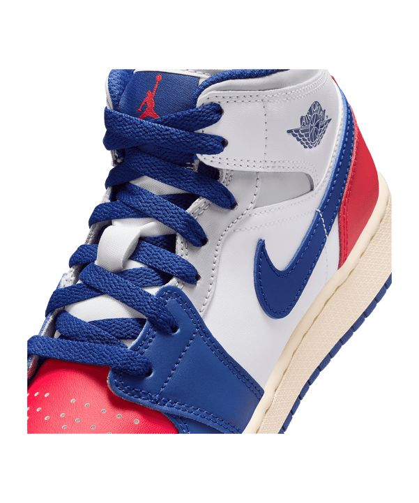 Nike Air Jordan 1 Mid Kids Weiß F102 - weiss